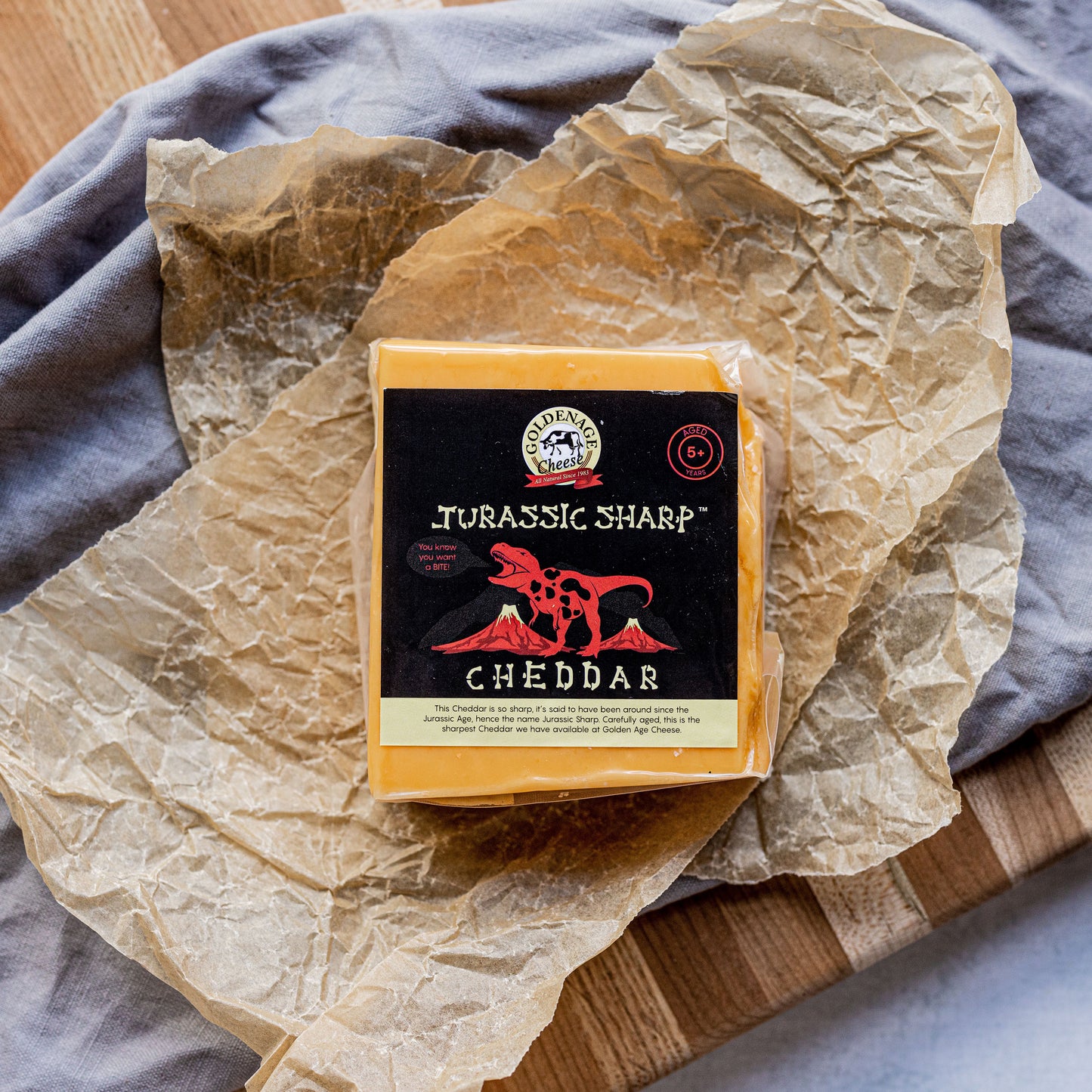 Jurassic Yellow Cheddar, Aged 5+ Years