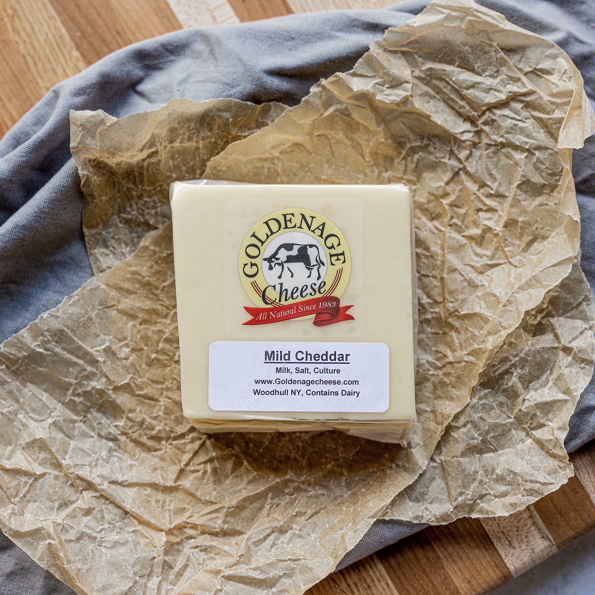 Mild Cheddar, Aged 3-6 Mos. – Golden Age Cheese